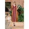 LA LEELA Women's Summer Holiday Beach Casual Dailywear Relaxed Fit Caftan House Sleep Shirt Loungewear Dashiki Dresses for Women 2X-3X Orange, Stripe - 4 of 4
