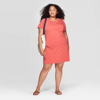 red t shirt dress target