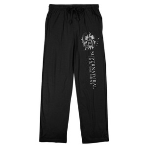 Supernatural Winchester Bros Men's Black Sleep Pajama Pants - 1 of 2
