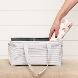 Stripes Storage Bag Tote Caddy Polyester - 1 of 3