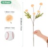 Unique Bargains 5-Heads Artificial Chrysanthemum Ball Flowers Silk Bouquets Real Touch 20 Inch - 3 of 4
