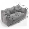 NicBex Bean Bag Chair,Beanbag Chair with Highly Resilient Foam,Lounge Sofa for Couples,Large Comfy Chair for Living Room Bedroom - 3 of 4