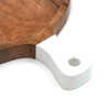 SEVOBAL Serving Platters Handmade Board for Cheese Charcuterie Presentations Entertaining Guests, Gifting to Cheese Lovers, Brown, 15"*10"*2" - 4 of 4