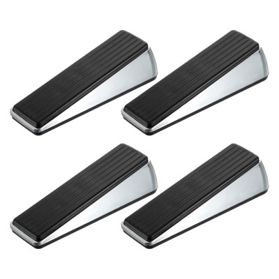 Unique Bargains Home Hotel Anti-Slip Design Zinc Alloy PVC Soft Door Stop 4 Pcs