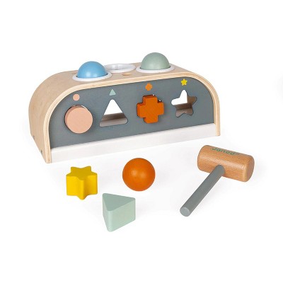 Janod Sweet Cocoon Tap Tap 04409 Stacking and Sorting Toys 9pc