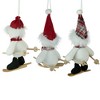 Northlight Set of 3 Sporty Skiing Snowmen Christmas Ornaments 9.5" - 3 of 3