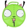 Intimo Invader ZIM Gir And Pig Character Head Shaped Insulated Lunch Box Bag Tote Green - 2 of 4