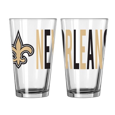 NFL New Orleans Saints Overtime Pint Glass - 16oz