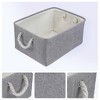 REGALWOVEN Cotton Collapsible Lightweight Sturdy Open Storage Bins 3 Pcs - 2 of 4