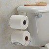 iDesign Over-the-Tank Toilet Paper Holder with Storage - Chrome - 4 of 4