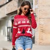 Pullover Christmas Sweaters for Women Long Sleeve Crew Neck Sweater with Snowflakes Pattern Sweater Jacquard Knit Sweater - 4 of 4