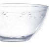 Crown Display 4 Pack Clear Disposable Round Salad Bowls Serving Bowl with Leaf indentation - 3 of 4