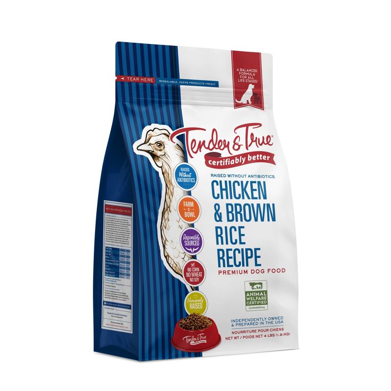 Tender & True Chicken and Brown Rice Recipe Dry Dog Food, 1 of 6