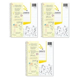 DoodleWrite Spiral Notebook, Ruled + Stick Figure Doodle Prompts, Keep Focus, Spark Creativity/Imagination, Relieve Stress, Heavyweight Paper - 1 of 1