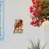 Slickblue Cardinal on Branch Painted Steel Wall Art, 13” x 8” Handcrafted Metal Decor for Indoor/Outdoor Use - 4 of 4