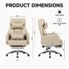 NicBex Swivel Ergonomic Office Chair with Footrest, Computer Chair with Lumbar Support Headrest, Home Office Desk Chair, Boss Chair, 155° Reclining - 2 of 4
