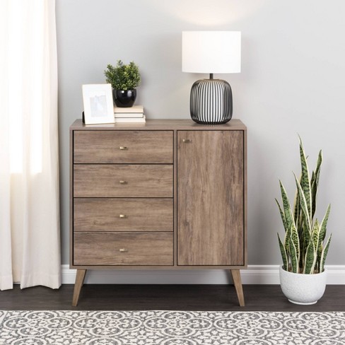 Salt Spring 3 Drawer Tall Nightstand Drifted - Prepac : Target