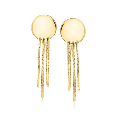 Ross-Simons Italian 18kt Gold Over Sterling Open Circle Drop Earrings
