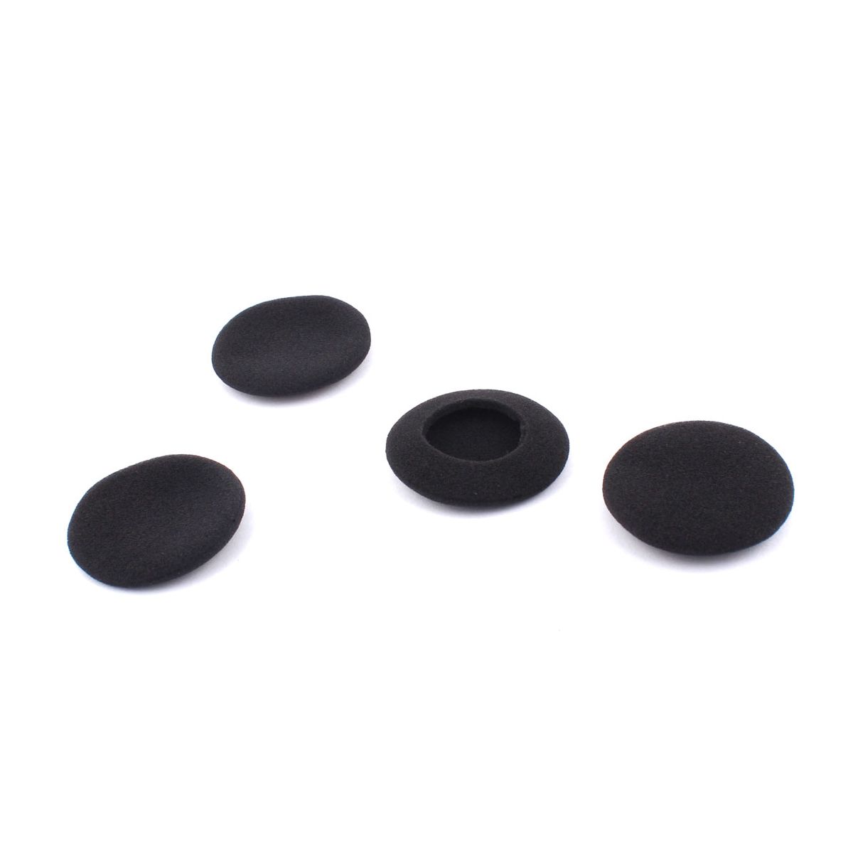 Unique Bargains Sponge High-Density Durable Comfortable Replacement Earphone Pad Black 4 Pcs