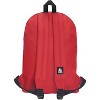 Basic backpack, lightweight and practical, with dimensions of 11" x 5" x 15", suitable for adults and children to travel - 4 of 4