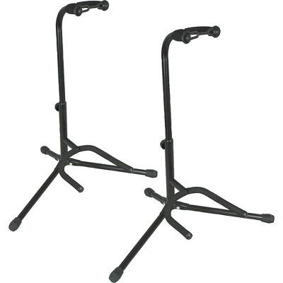 Musician's Gear Electric, Acoustic and Bass Guitar Stands (2-Pack)