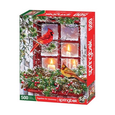 Springbok Winter Wonderland Round Jigsaw Puzzle - 500pc : Target