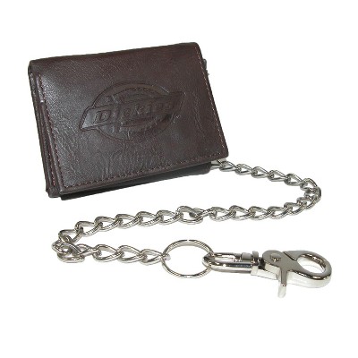 Dickies Leather Trifold Chain Wallet, Brown : Target