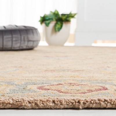 Anatolia Blue and Beige Handmade Wool Area Rug