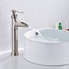 Modern Black Ceramic Bathroom Faucet with Hot and Cold Water Mixer - 2 of 4