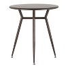 Sapphtopaz 27.75" Industrial Round Dining Table Kitchen Table Dinette Table with Metal Frame for Dining Room, Small Spaces - 2 of 4