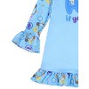 Nickelodeon Toddler Girls' Bubble Guppies ABCs Sleep Pajama Dress Nightgown Blue - 3 of 4