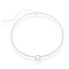 Bella Silver Sterling Silver Double Strand with Center Open Circle Choker - Silver - 12+3 Inch - 2 of 3