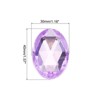 Unique Bargains Acrylic Flat Back DIY Decor Jewelry Oval Gems 10 Pcs - 2 of 4