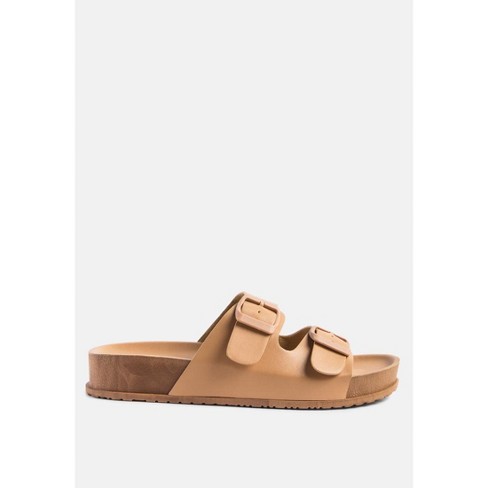 Minata Platform Buckled Slide Sandals : Target