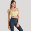 Anna-Kaci Active Women's Spaghetti Strap Scoop Neck Sports Bra Top with Lightweight Stretch Fabric - 3 of 4