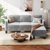 Pinmoco 67 inch Velvet L-shaped Sofa Modular Sofa with Storage Reversible Ottoman Sectional Sofa - 2 of 4