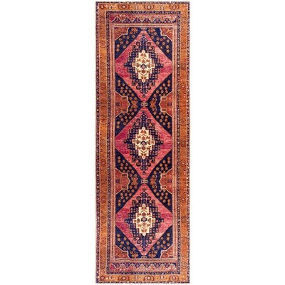 Mark & Day Western Springs Washable Woven Indoor Area Rugs Coral