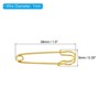 Unique Bargains Large Metal Sturdy Sewing Safety Pins for Blankets 50 Pcs - 2 of 4