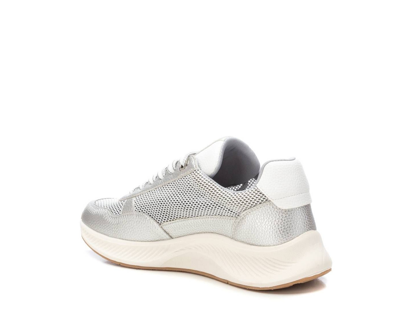 Женские кроссовки XTI Fashion Casual Sneakers 143784 Silver, цвет: Серебряный — фото 4