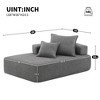 Special Frame U-Shaped Sectional Sofa: Luxe Boucle Floor Couch, Convertible, Spacious Foam-Filled - Ideal for Living Room - 4 of 4