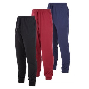 DARESAY Mens Lounge Pants Joggers with Pockets - Mens Pajama Pants - Lounge Pants Men, Up to 3XL Pack of 3 - 1 of 4