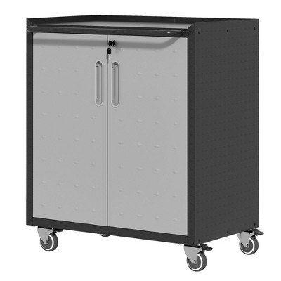 NicBex 29.53 Inch Modern 2-Door File Cabinet with Adjustable Shelves for Garage,Home,Office