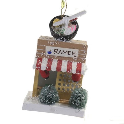 Holiday Ornament 5.75" Putz Store Front . Ornament Shoppe Ramen Noodles  -  Tree Ornaments