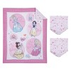 NoJo Disney Princess Dare to Dream 3 Piece Nursery Mini Crib Bedding Set - Comforter and Two Fitted Mini Crib Sheets - 4 of 4