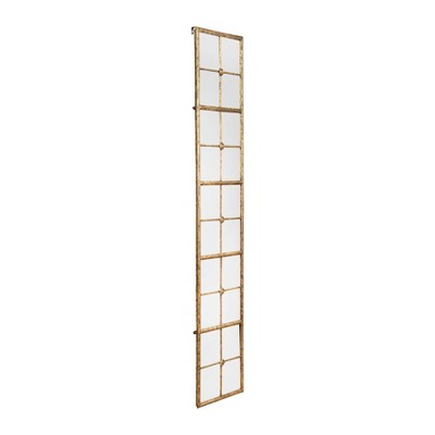 65" Gold Rectangular Metal Framed Wall Mirror