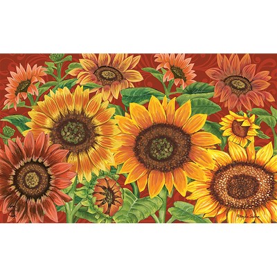 Briarwood Lane Doormat 30x18 Indoor Outdoor Colorful Sunflowers Fall For Fall Doormat