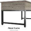 Rustic Lift Top Coffee Table for Living Room with Hidden Storage, Adjustable Surface for Work & Dining, Square Coffee Table for Small Apartments - 3 of 4