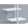 Monarch Specialties Bookshelf Bookcase Etagere 5 Tier 60InchH Office Bedroom Metal Laminate White Grey Contemporary Modern - 4 of 4