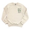 Embroidered Holly Jolly - Women's Graphic Sweatshirt - 3 of 4