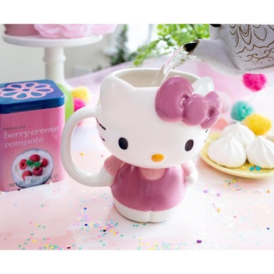 Hello Kitty 3D Sculpted Ceramic Mug with Pink Bow